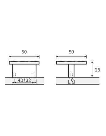 Bild MB-Griff,B50x32mm,H28mm,Zink Londa 9113397 gl. verchromt - Hettich-8