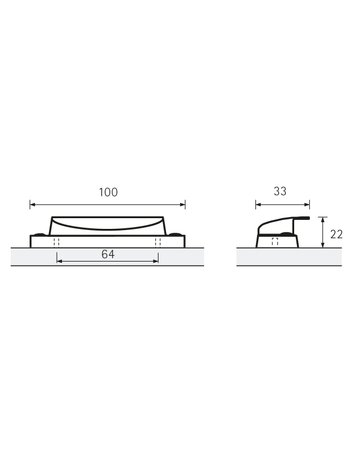 Bild MB-Griff,B33x64mm,H22mm,Zink Lorica 9345397,schwarz - Hettich-8