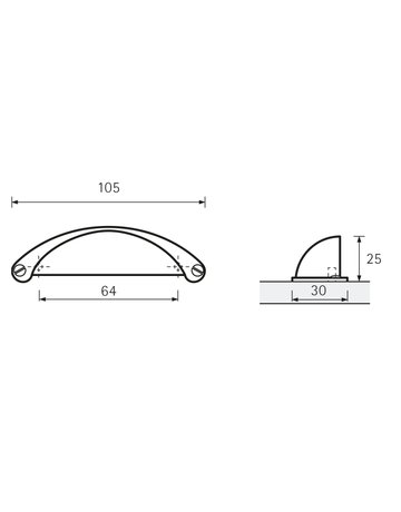 Bild MB-Griff,B30x64mm,H25mm,Zink Matane 9260744,schwarz ma - Hettich-8
