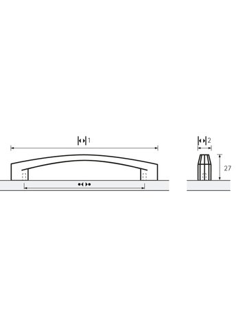 Bild MB-Griff,B13x128mm,H27mm,Zink Ponzone 9206136,zinnoptik antik - Hettich-8