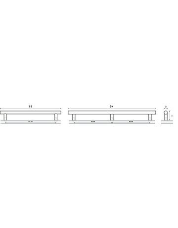 Bild MB-Stangengriff,Ø12x160mm,H35mm,Edelst. Salvia 9071008,Edelstahl,edelstahl geb. - Hettich-8