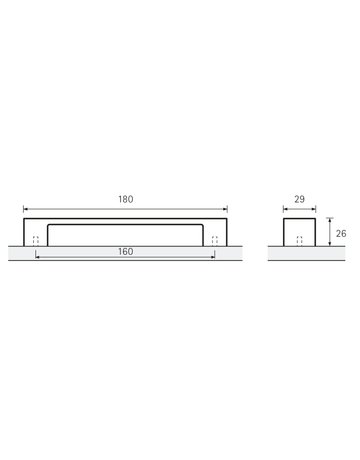 Bild MB-Griff,B29x160mm,H26mm,Zink Solda 9269741,schwarz ma - Hettich-8