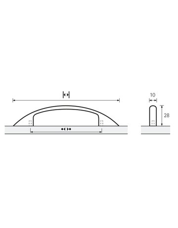 Bild MB-Segmentbogengriff,B10x96mm,H28mm,Zink Tolosa 9112910 MC - Hettich-8
