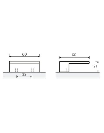 Bild MB-Griff,B60x32mm,H21mm,Zink Venusia 9345464,schwarz - Hettich-8