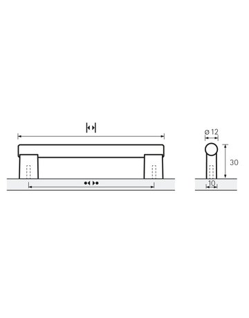 Bild MB-Stangengriff,B10,Ø12x96mm,H30mm,Zink Vieste 9345467,schwarz - Hettich-8