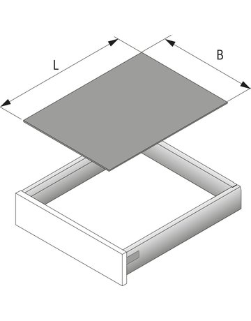 Bild Antirutschmatte, Nennlänge 450 mm x 5000, weiß - Hettich-2