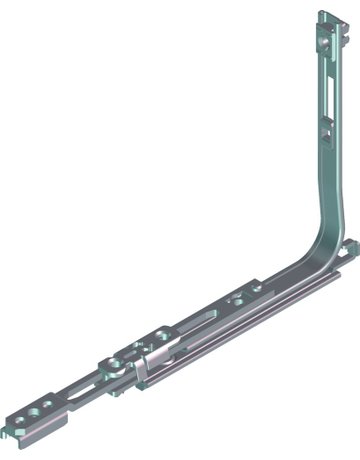 DK-Eckumlenkung, unten, NT, Stahl verzinkt - Roto