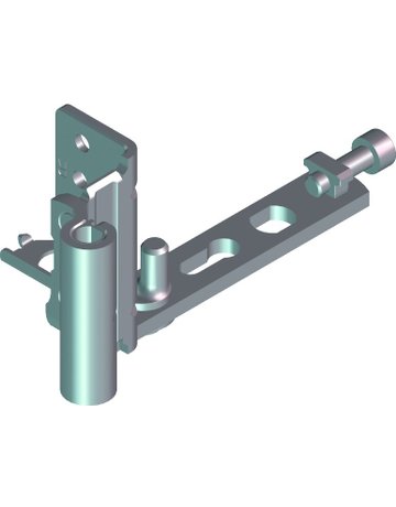DK-Falzaxerarm, NT, K, DIN Links, KF 12/20-13, silber - Roto