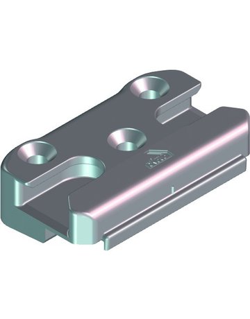 DK-SI-Schließstück, K, NT, Nr. 201, DIN Links-Rechts, Zinkdruckguss, silberfarbig - Roto