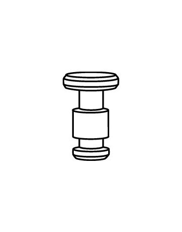 Kippflügel-Einlage, für Falzaxerband, NT, DIN Links-Rechts - Roto