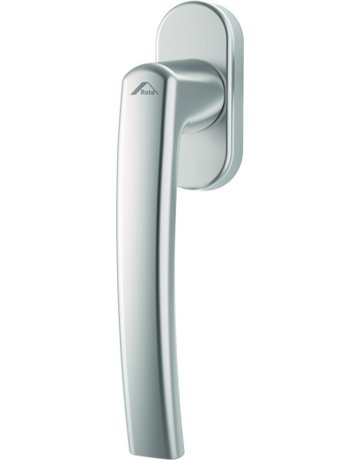 DK-Fenstergriff, RotoLine, mit ovaler Rosette, VK7x35, Si eloxiert