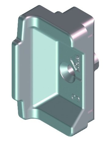 Drehkipp-Mittelschließer, NT, Nr. 13, DIN Links-Rechts, Zinkdruckguss, signalgrau - Roto