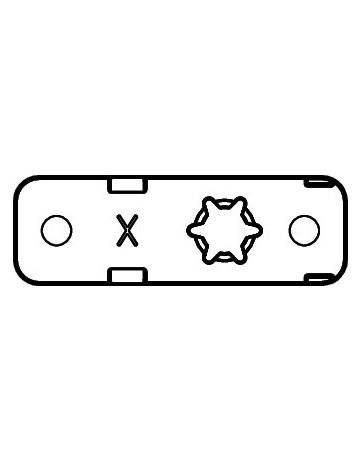 Kippf.-Unterlegplatte, für Fang- und Putzsicherung, NT, S 5,5mm, braun - Roto