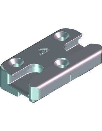 DK-SI-Schließstück, K, NT, Nr. 202, DIN Links-Rechts, Zinkdruckguss, silberfarbig - Roto