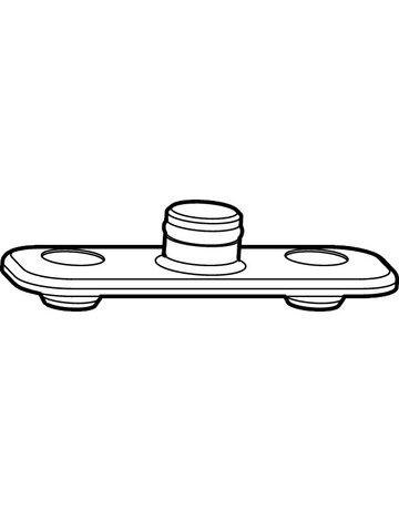 DK-Drehbegrenzer, Anschlag, NT Designo, 198 Nr. 260, Stahl - Roto