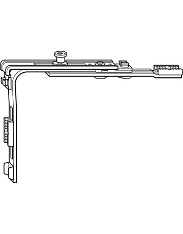 DK-Eckumlenkung kurz, Stahl verzinkt - Roto