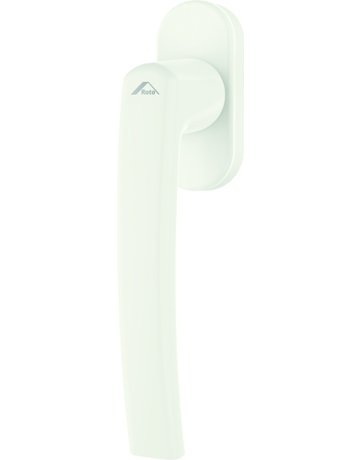 DK-Fenstergriff, RotoLine, mit ovaler Rosette, VK7x43, F9016 pulverbeschichtet