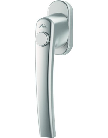 DK-Fenstergriff, mit Druckknopf, RotoLine, Standard, 7/43, silbern