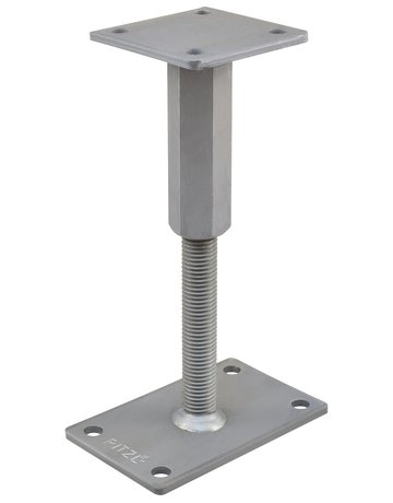 Pfostenträger PTP easy RS/LS Gewinde "CE" Verstellbereich 277-342 mm ZiNiP - Pitzl