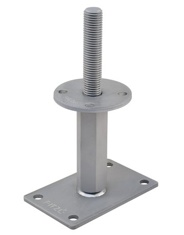 Pfostenträger PTP easy RS/LS Gewinde "CE" Verstellbereich 142-207 mm ZiNiP - Pitzl