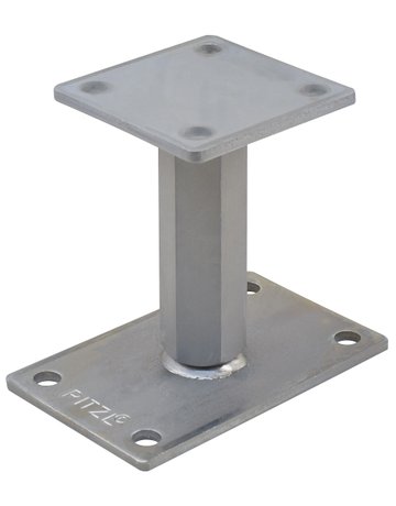 Pfostenträger PTP easy RS/LS Gewinde "CE" Verstellbereich 142-207 mm ZiNiP - Pitzl