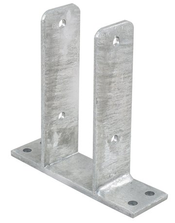 Pfostenträger für Zaunpfosten lichte Weite 81 mm feuerverzinkt - Pitzl
