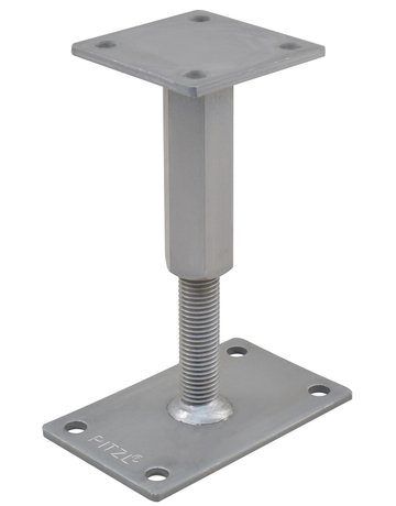 Pfostenträger PTP easy RS/LS Gewinde "CE" Verstellbereich 227-292 mm ZiNiP - Pitzl