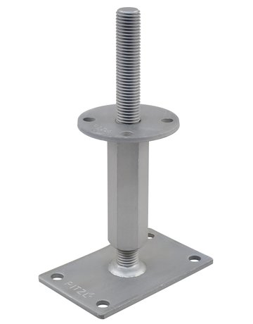 Pfostenträger PTP easy RS/LS Gewinde "CE" Verstellbereich 167-232 mm ZiNiP - Pitzl