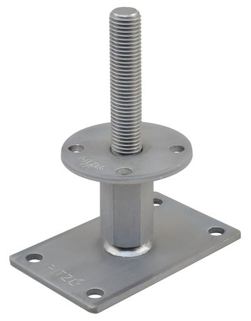Pfostenträger PTP easy RS/LS Gewinde "CE" Verstellbereich 82-92 mm ZiNiP - Pitzl