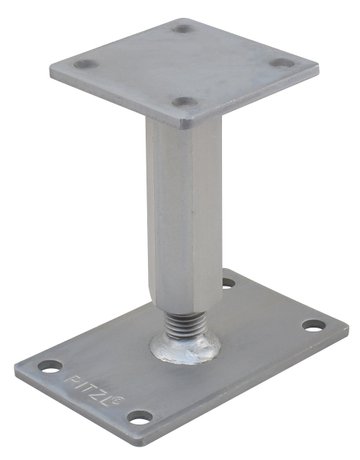 Pfostenträger PTP easy RS/LS Gewinde "CE" Verstellbereich 167-232 mm ZiNiP - Pitzl