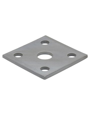 5-Loch-Platte M20 80 x 80 x 5 mm ZiNiP - Pitzl
