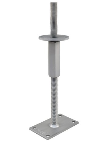 Pfostenträger PTP easy RS/LS Gewinde "CE" Verstellbereich 327-392 mm ZiNiP - Pitzl