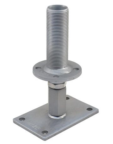 Pfostenträger PTP easy System 10931 "CE" Verstellbereich 110-200 mm ZiNiP - Pitzl