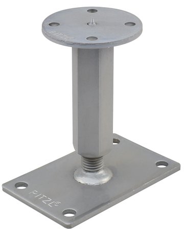 Pfostenträger PTP easy RS/LS Gewinde "CE" Verstellbereich 167-232 mm ZiNiP - Pitzl