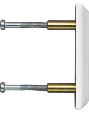 Tür- Befestigungsset, für Panzerriegelschloss, PA1018, Stahl, weiß - ABUS