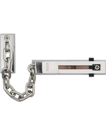 Wohnungseingangstür- Türkette, mit integrierter Kettenhalterung, SK66 CL/DFNLI, Stahl vernickelt gehärtet - ABUS