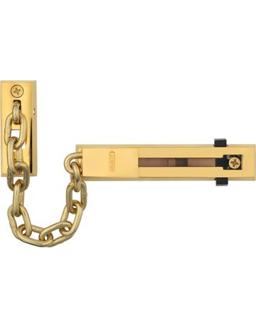 Wohnungseingangstür- Türkette, mit integrierter Kettenhalterung, SK66 B/DFNLI, Stahl vermessingt gehärtet - ABUS