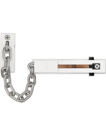 Wohnungseingangstür- Türkette, mit integrierter Kettenhalterung, SK66 B/DFNLI, Stahl weiß gehärtet - ABUS