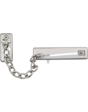 Wohnungseingangstür- Türkette, mit integrierter Kettenhalterung, SK69 B/DFNLI, Stahl vernickelt - ABUS