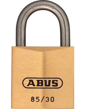 Zyl. Vorhangschloss Nr. 85 IB /30 mit Edelstahl-Bügel 2 Schl. verschieden - ABUS