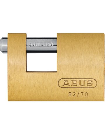 AV - Vorhangschloss, Monobloc 82/70, Messing - ABUS