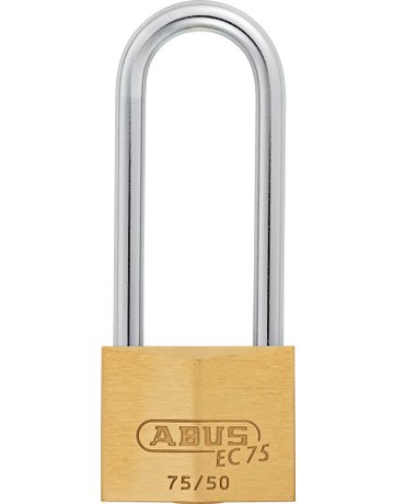 AV - Vorhangschloss 75/50HB80, Messing massiv - ABUS