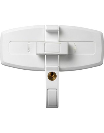 Fenster- Zusatzschloss, abschließbar, DFS95 AL0089, gleichschließend, Stahl weiß - ABUS