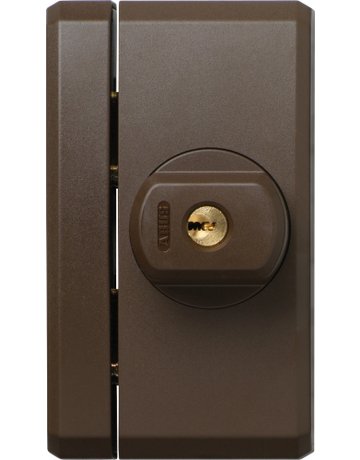 Fenster- Zusatzschloss, abschließbar, FTS96 AL0089, gleichschließend, Stahl braun - ABUS