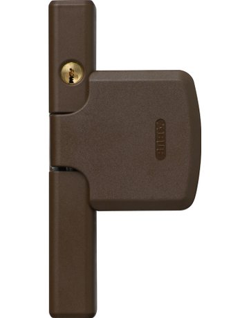 Fenster- Zusatzschloss, abschließbar, FTS206 AL0089, gleichschließend, Stahl braun - ABUS