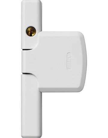 Fenster- Zusatzschloss, abschließbar, FTS206 AL0089, gleichschließend, Stahl weiß - ABUS