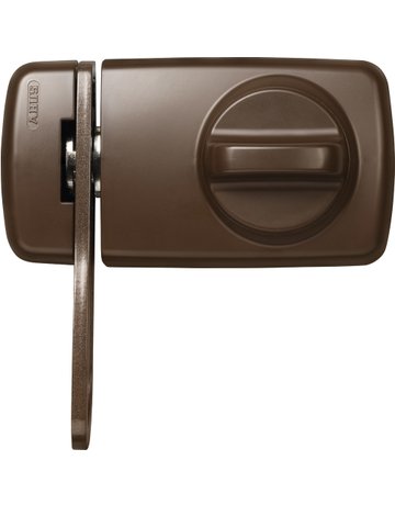Wohnungseingangstür- Zusatzschloss, 7030 EK, mit Sperrbügel, DIN Links-Rechts, braun - ABUS