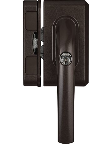 Fenster- Zusatzschloss, abschließbar, FO500N AL0089, gleichschließend, Stahl braun - ABUS