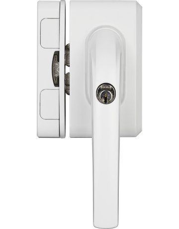 Fenster- Zusatzschloss, abschließbar, FO500N AL0089, gleichschließend, Stahl weiß - ABUS