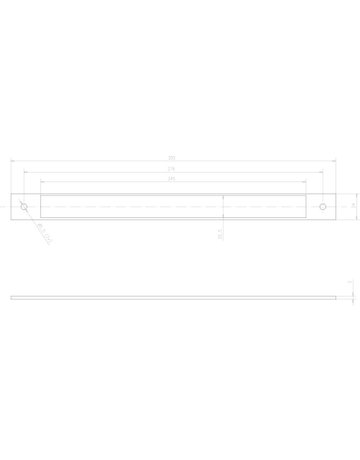 OT-Distanzblech, MEDIATOR® Z09-DBRR3, für Türöffner, B 24mm, kantig, Edelstahl - effeff